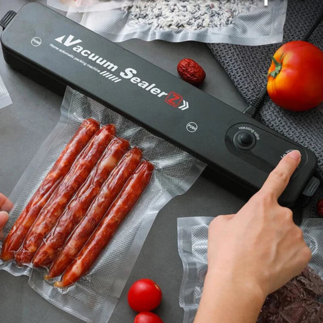 SELLADORA DE ALIMENTOS AL VACIO - Incluye bolsas para sellar.