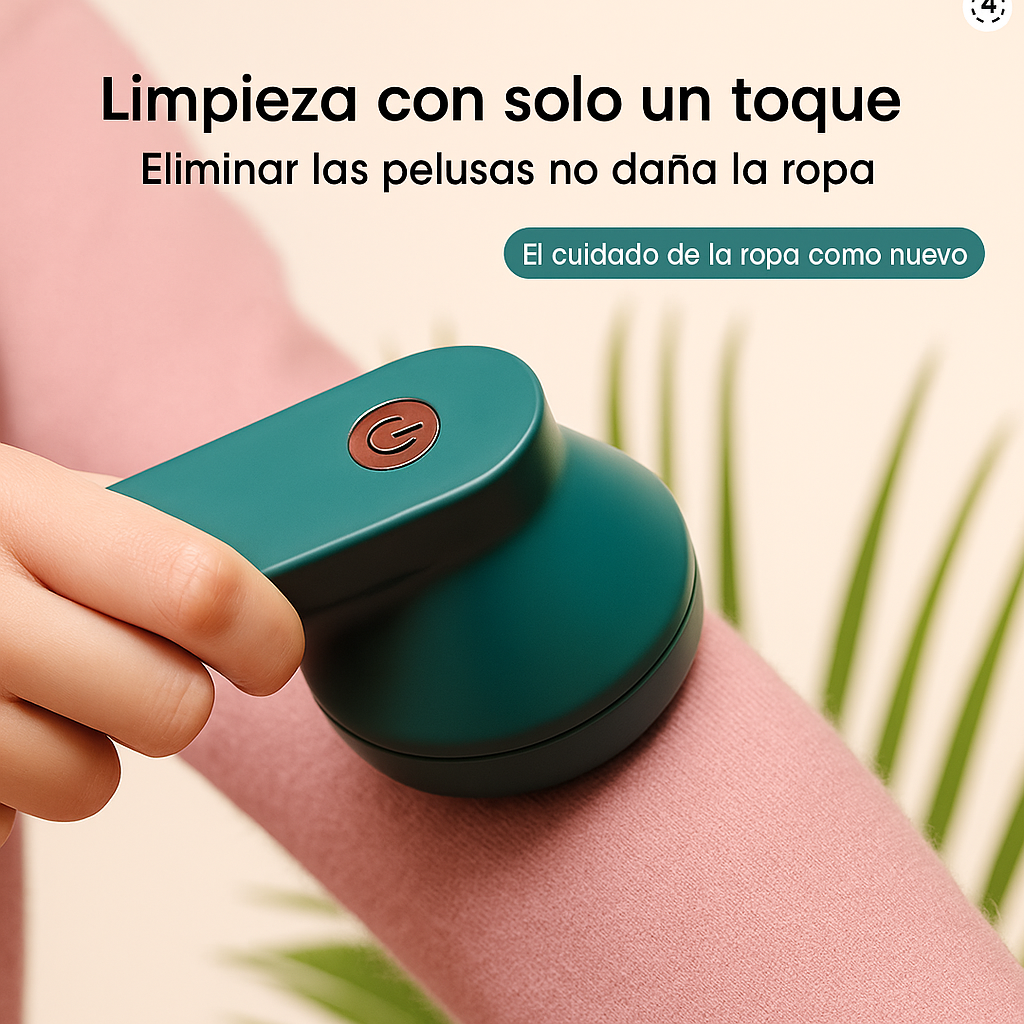 PelusaOFF™ – Eliminador de pelusas eléctrico para ropa, portátil, carga USB, limpieza desmontable