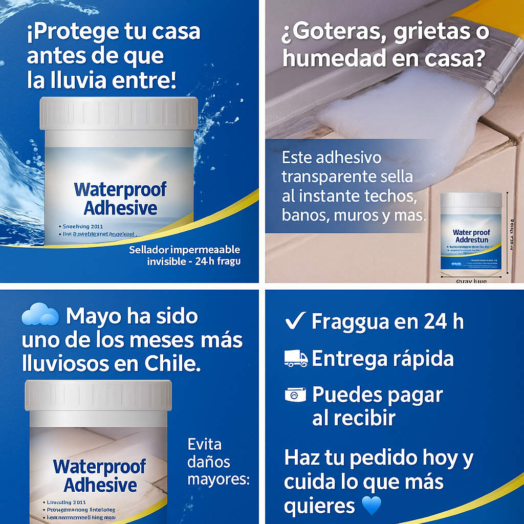 ¡Sella goteras antes del próximo temporal!