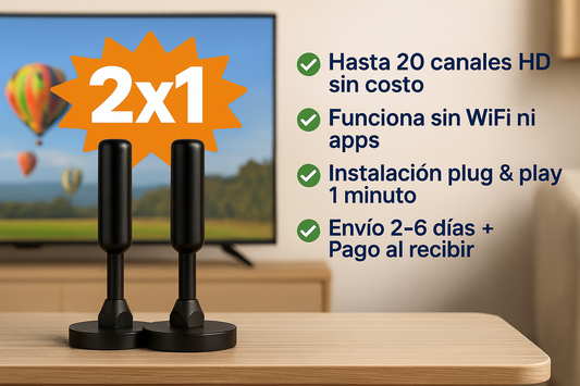 Antena TV Digital Free - 2x1 - FULL HD